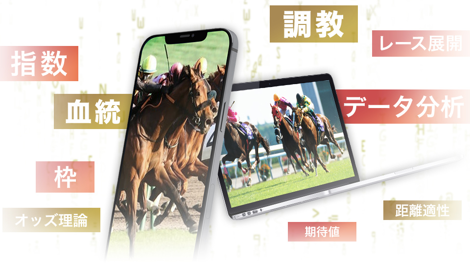 指数・血統・レース展開・調教・データ分析・枠・距離適性・オッズ理論・期待値など